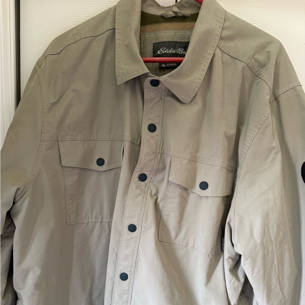 Eddie Bauer shirt jacket XXL lined NWOT